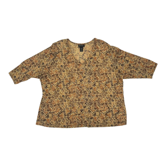 BLOUSE LS by LANE BRYANT In TAN, Size: 4X