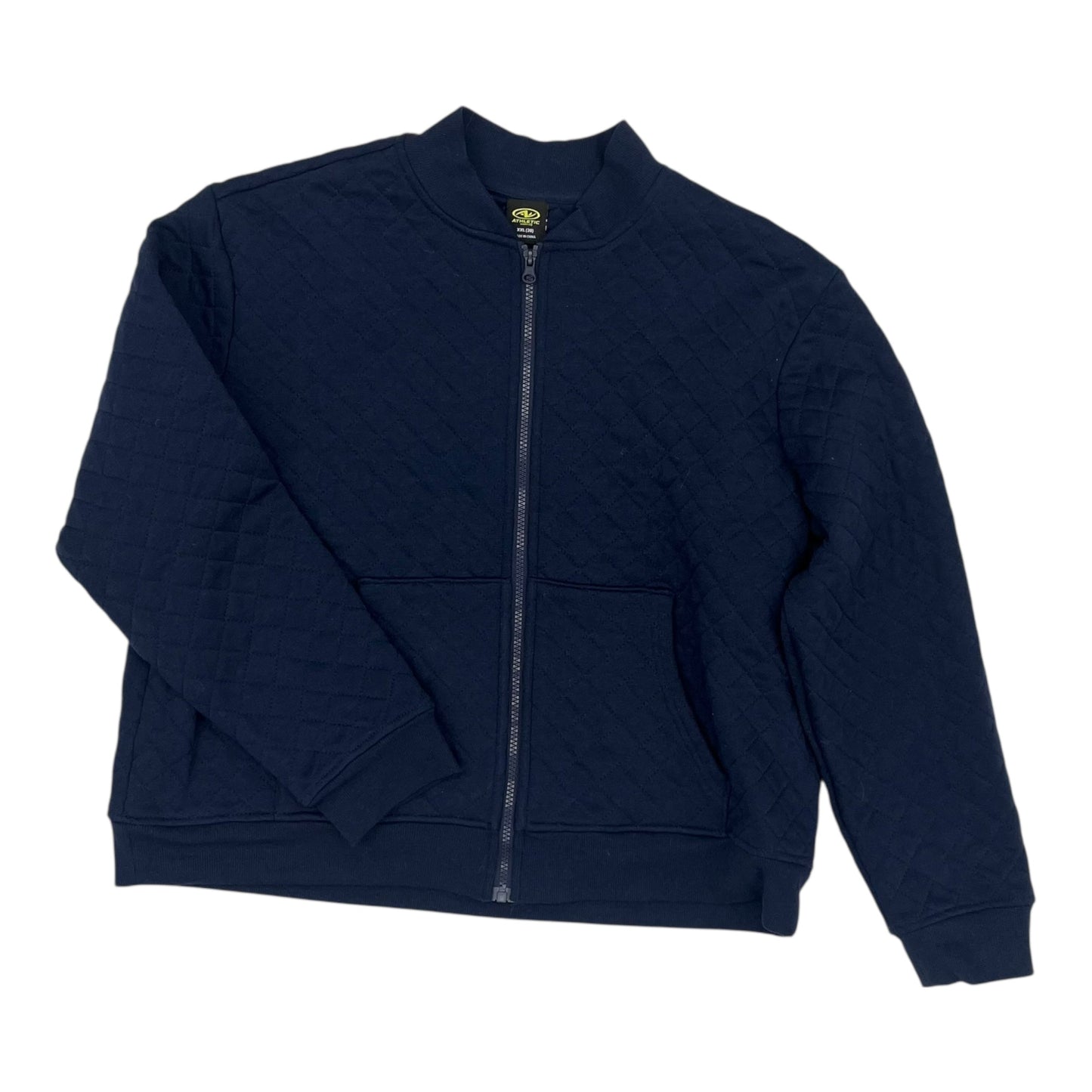 Athletic Jacket By Athletic Works In Navy, Size:Xxl