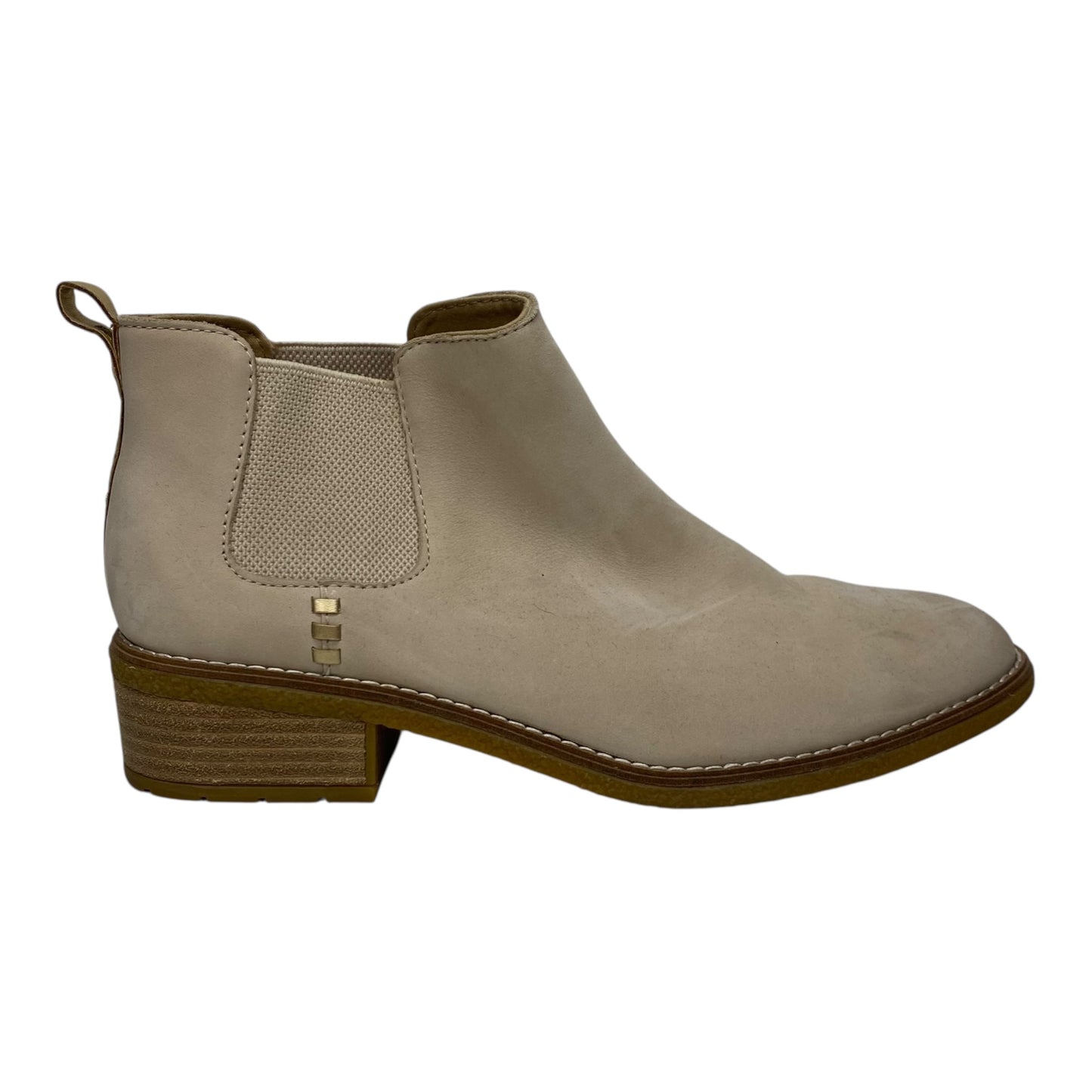 Boots Ankle Heels By Sperry In Cream, Size:9.5