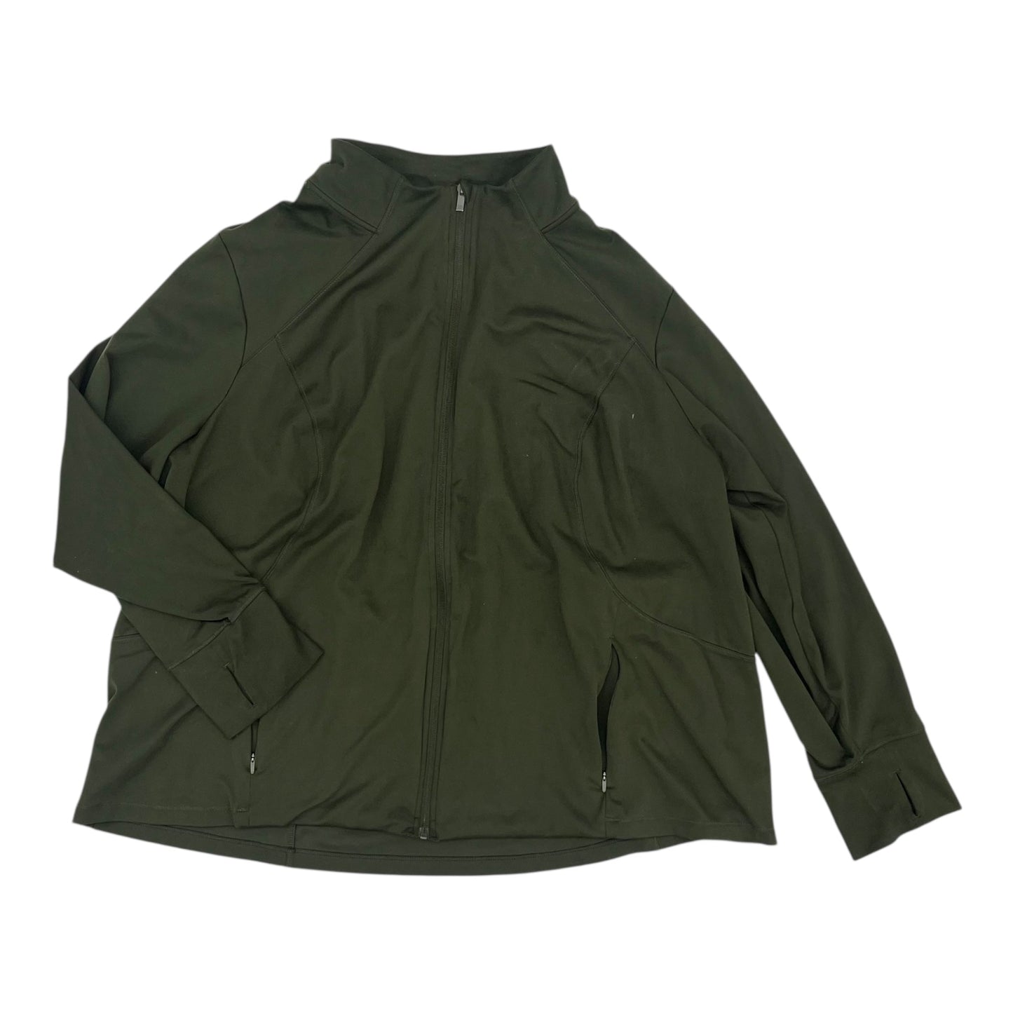 Athletic Jacket By All In Motion In Green, Size:4X