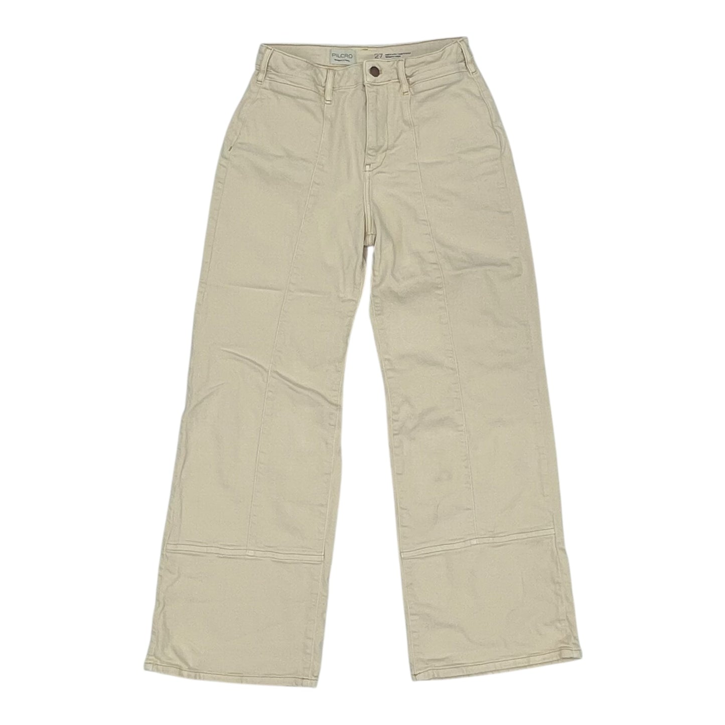 Jeans Wide Leg By Pilcro In Cream, Size:4