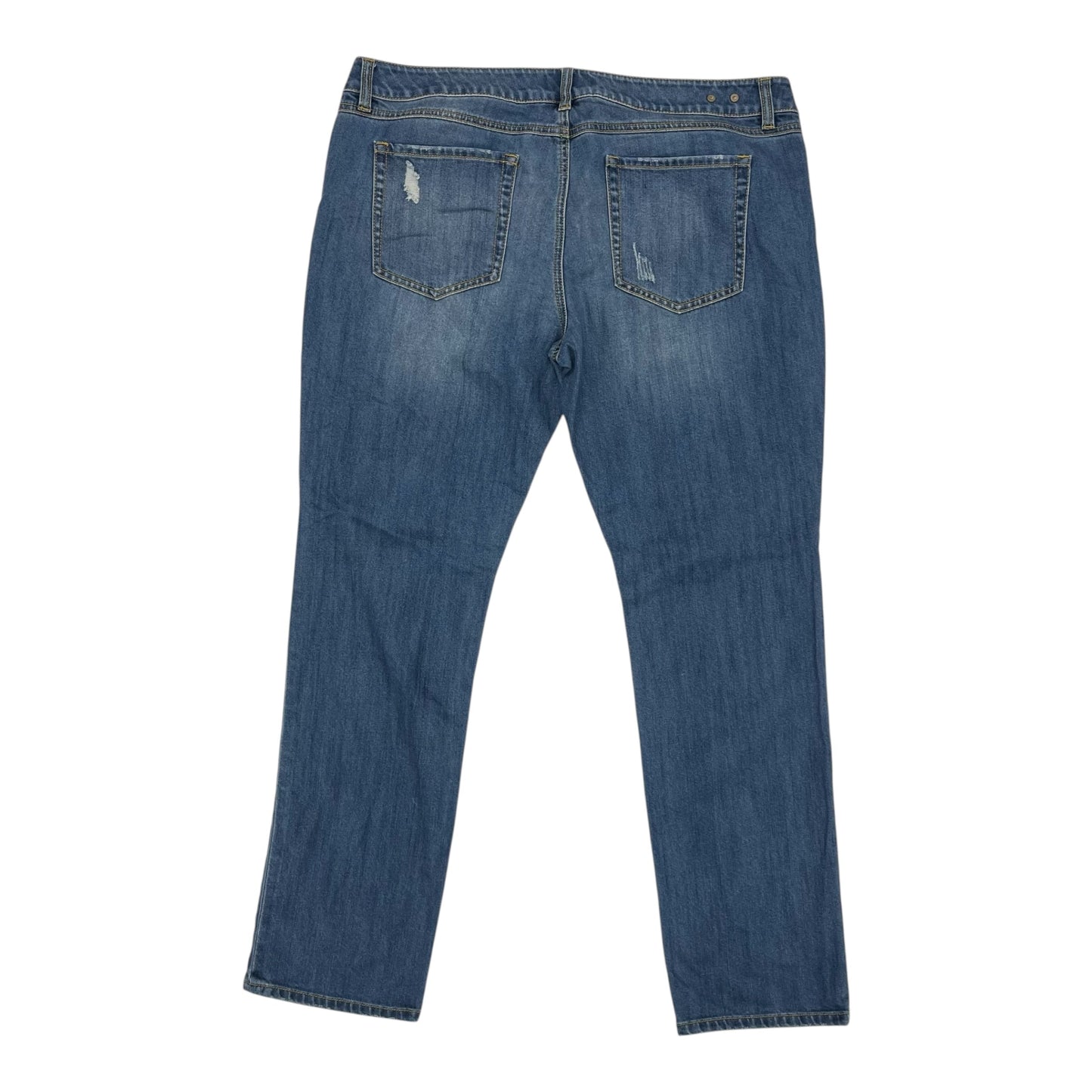 Jeans Boyfriend By Cabi In Blue Denim, Size:16