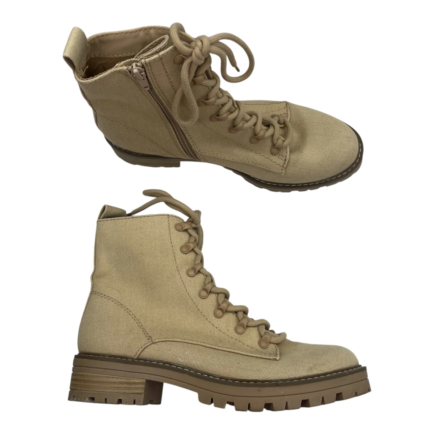 Boots Combat By Universal Thread In Tan, Size:9
