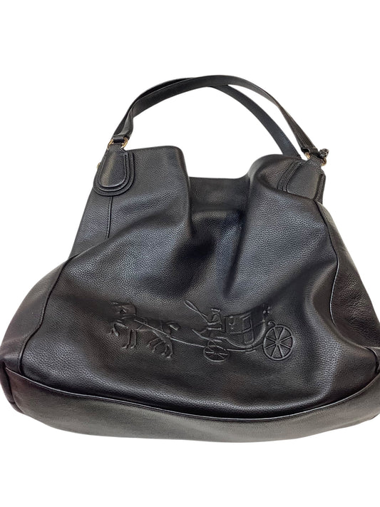 Handbag Designer By Coach In Black, Size:Large