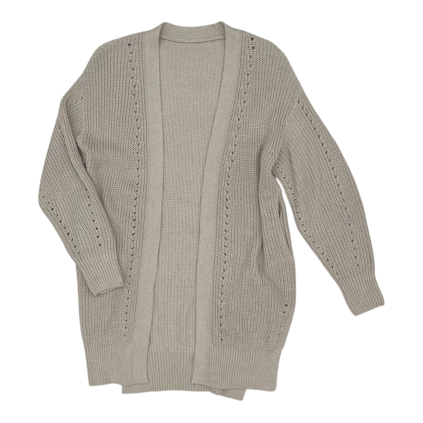 Sweater Cardigan By Clothes Mentor In Tan, Size:S