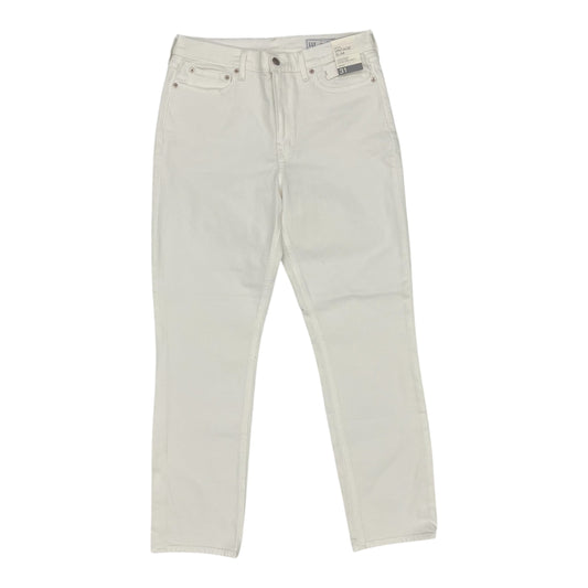 Jeans Straight By Gap In White Denim, Size:12L