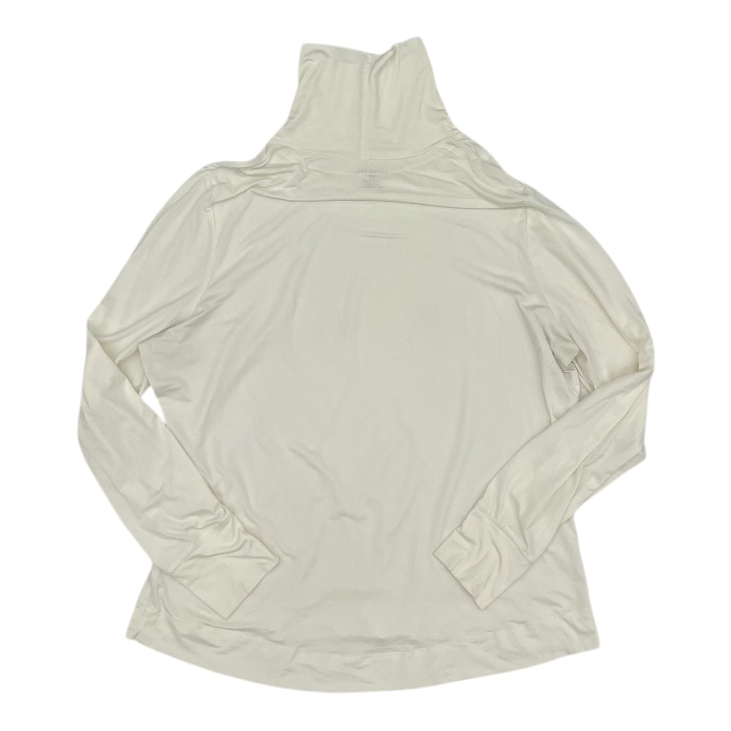 Top Ls Basic By Lands End In Cream, Size:Lp