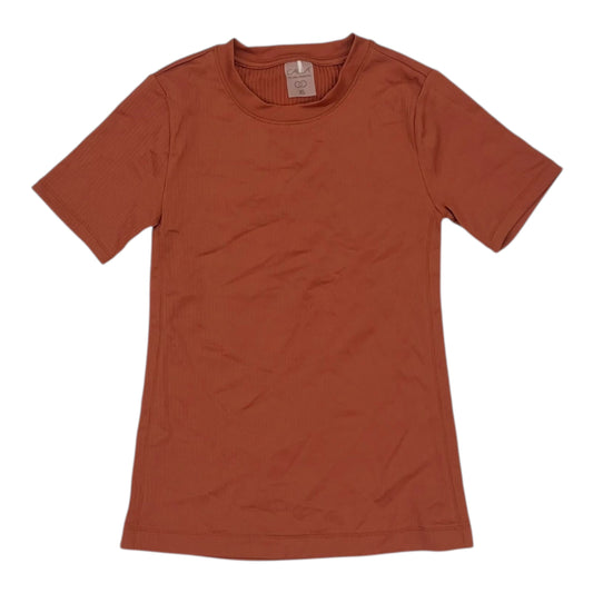 Athletic Top Ss By Calia In Orange, Size:Xs