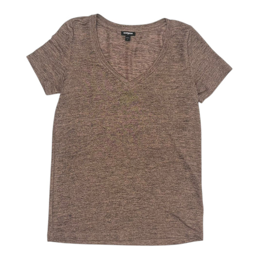 Top Ss By Express In Tan, Size:S