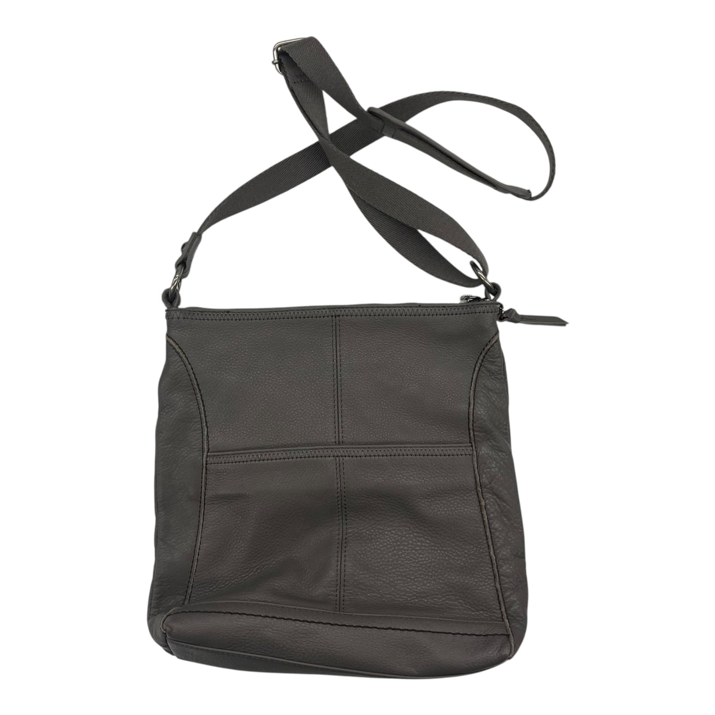 Crossbody Leather By The Sak In Grey, Size:Large
