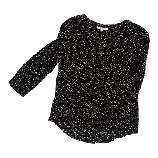 Top 3/4 Sleeve By Fun 2 Fun In Floral Print, Size:Xl