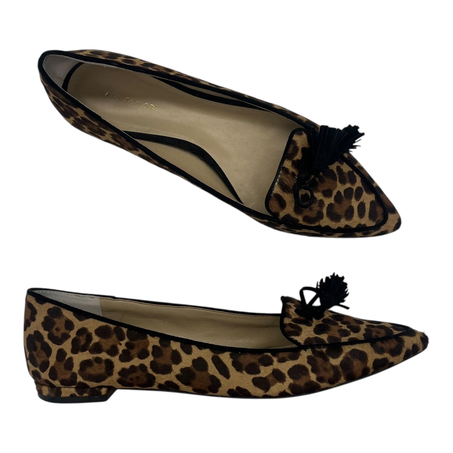 Shoes Flats By Ann Taylor In Leopard Print, Size:8.5