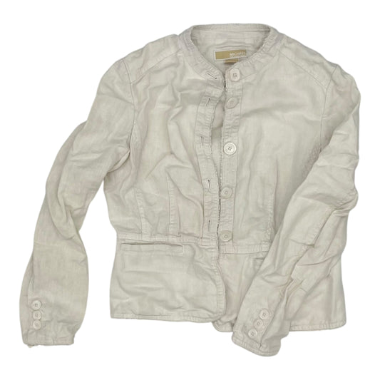Jacket Designer By Michael Kors In Cream, Size:M