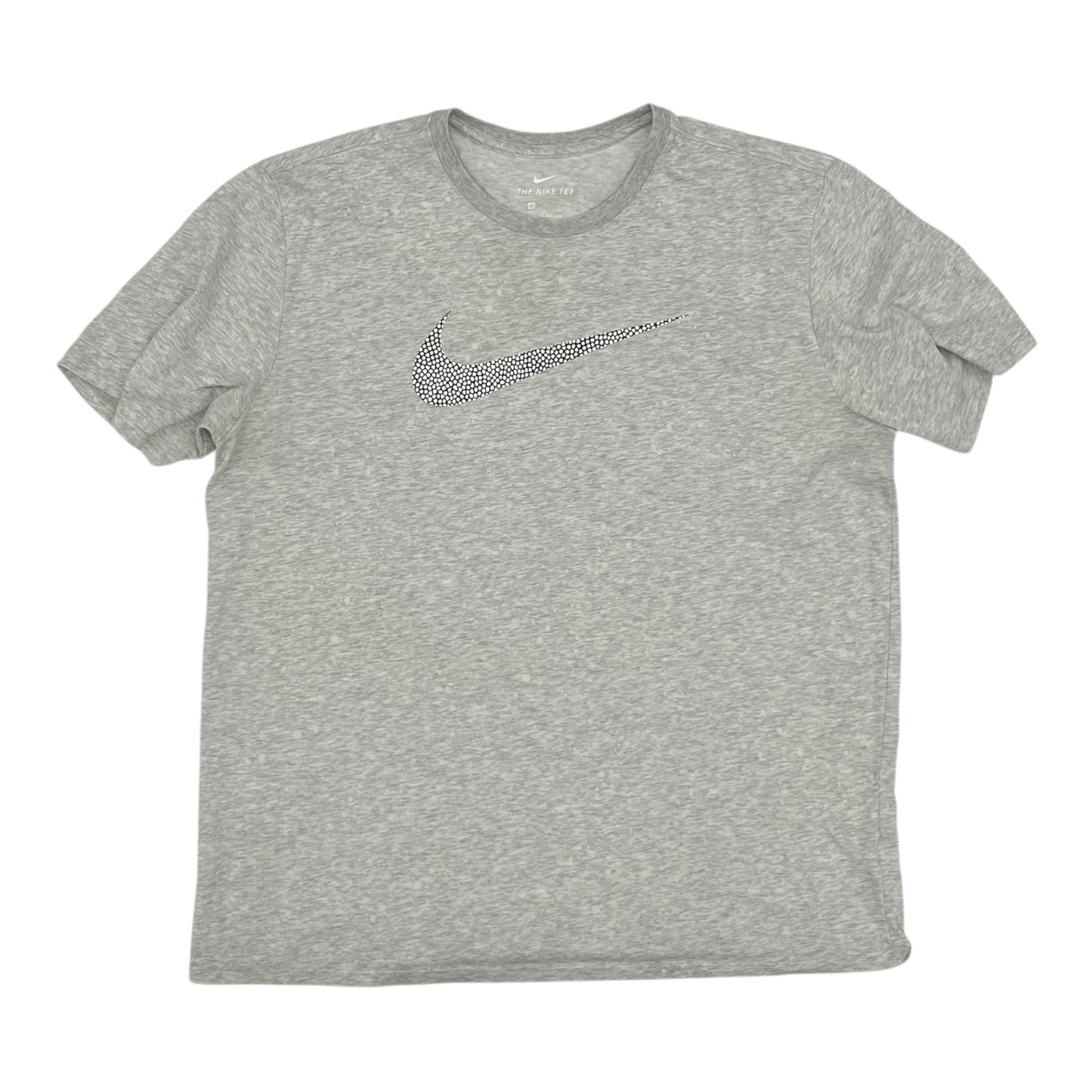 Athletic Top Ss By Nike In Grey, Size:Xl