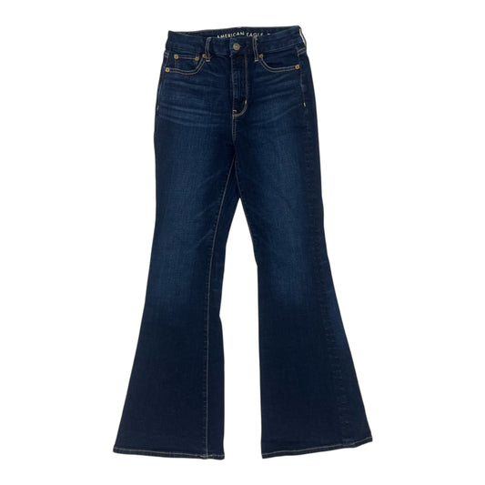 Jeans Boot Cut By American Eagle In Blue Denim, Size:0