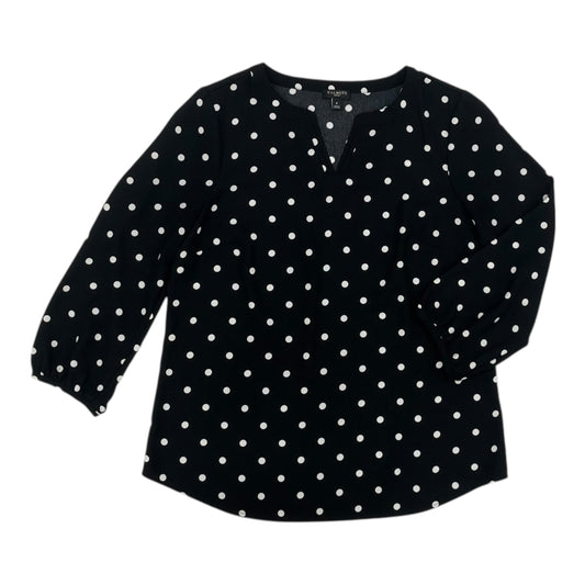 Blouse 3/4 Sleeve By Talbots In Polkadot Pattern, Size:Sp