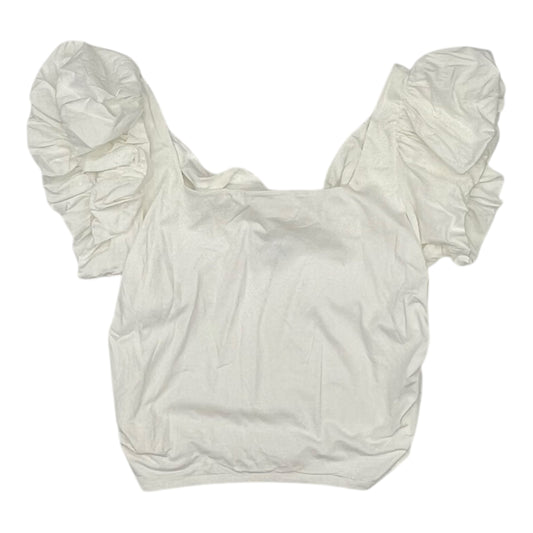 Blouse Ss By Express In Cream, Size:Xl