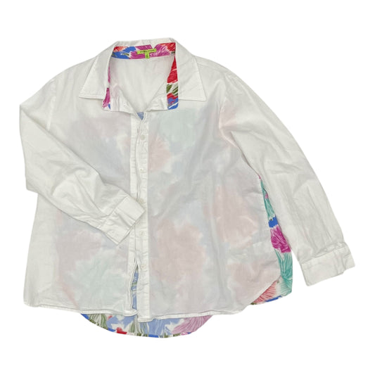 Top Ls By Trisha Tyler  In Floral Print, Size:1X