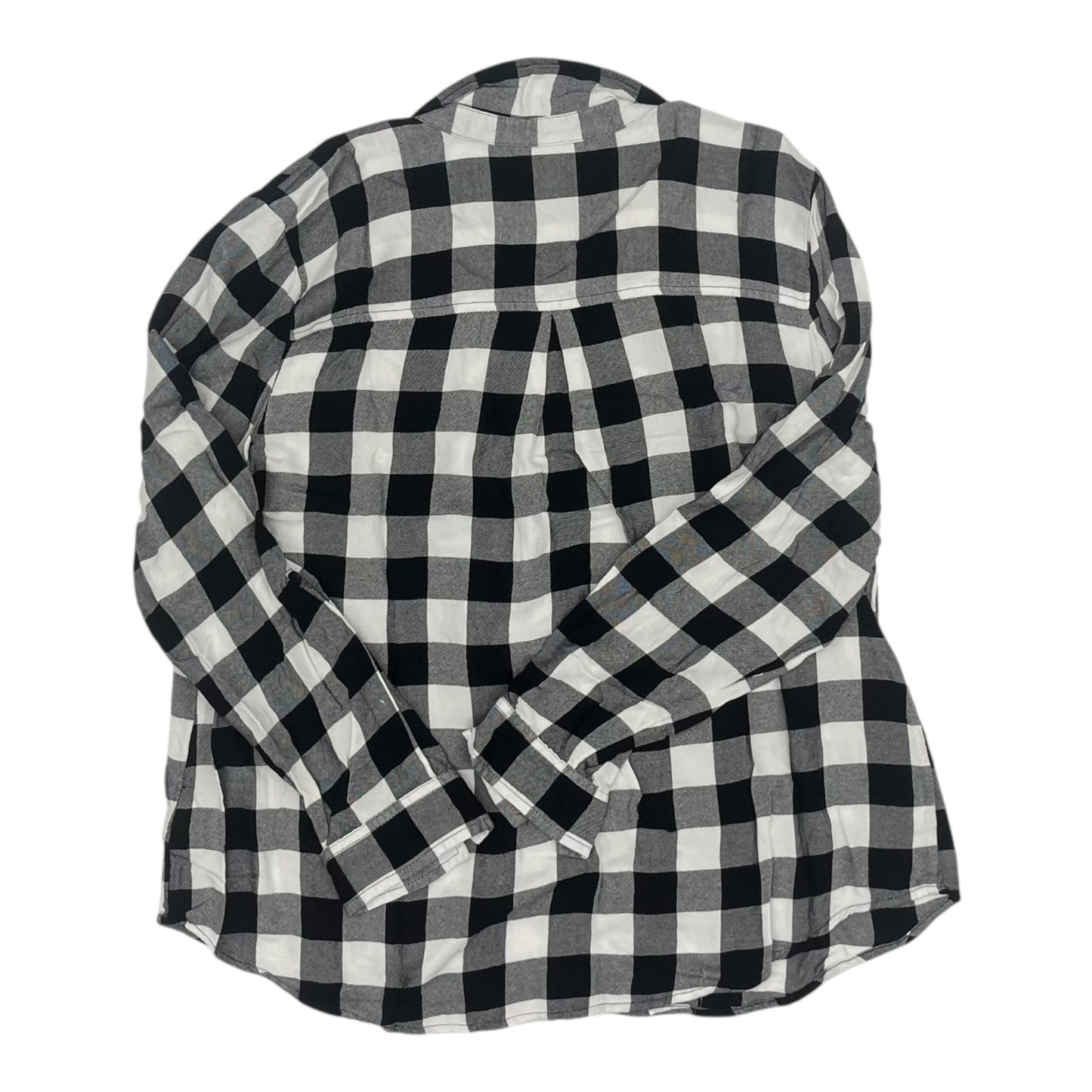 Top Ls By Time And Tru In Black & White, Size:Xl
