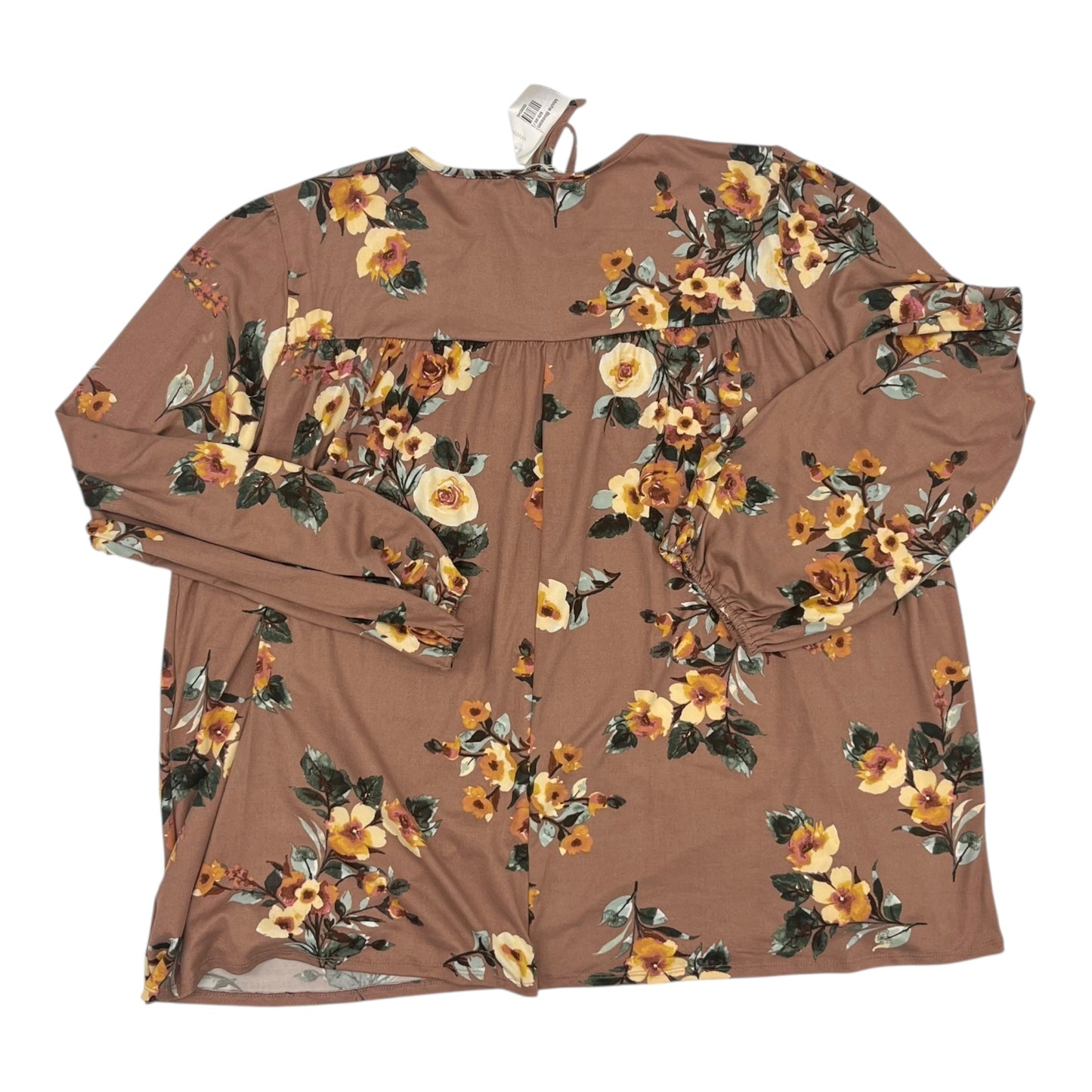 Top Ls By Haptics In Floral Print, Size:3X