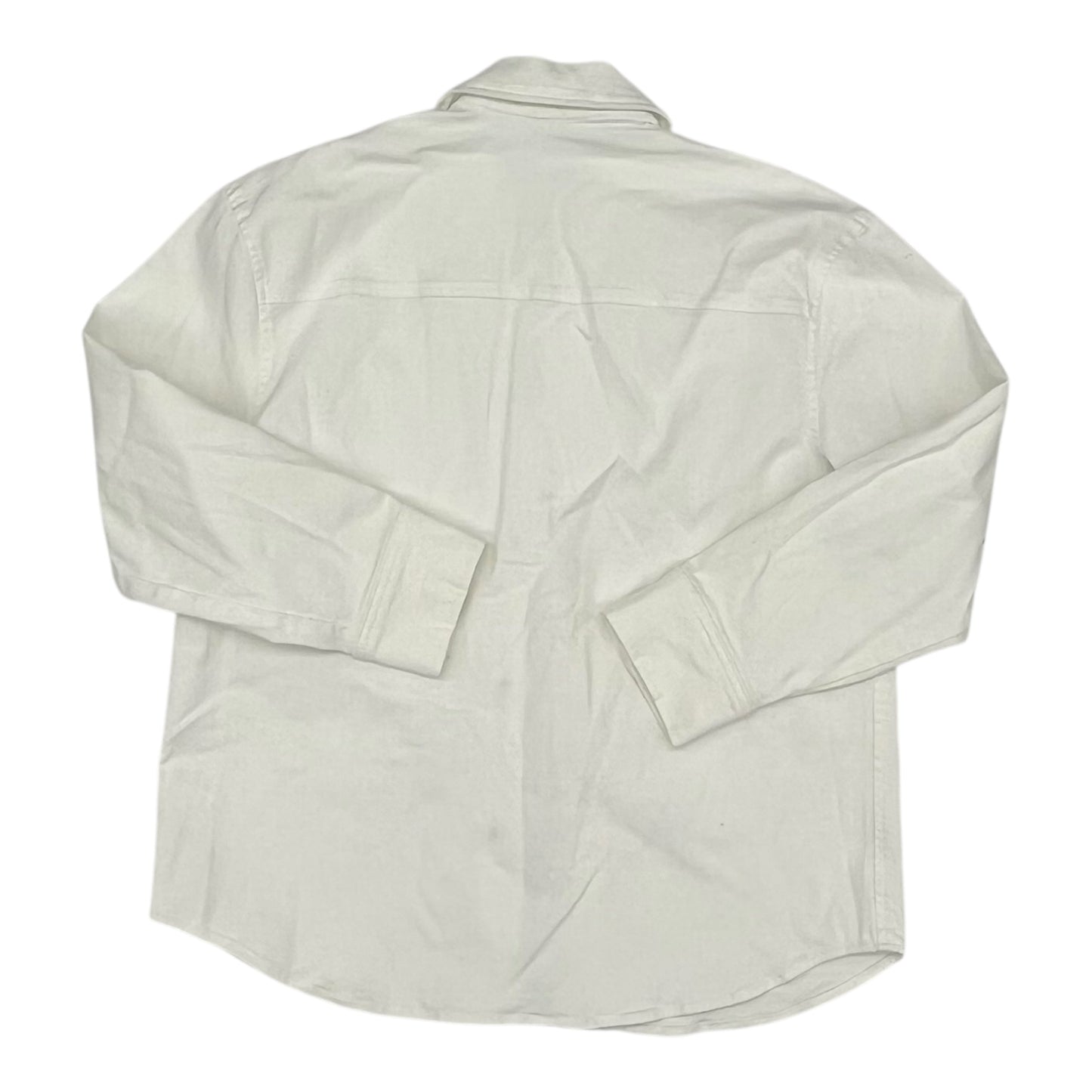 Jacket Denim By Express In White Denim, Size:M