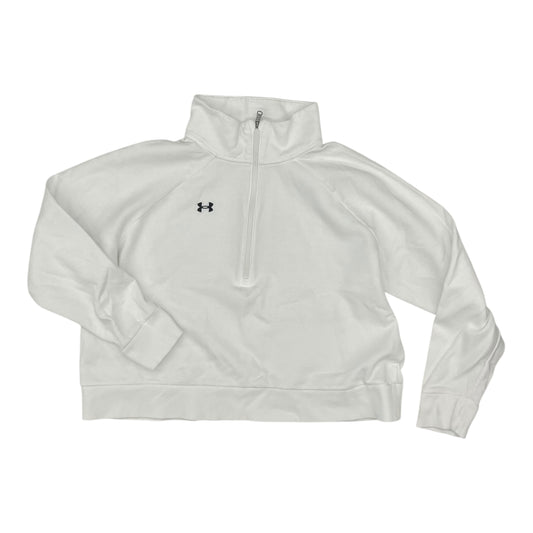 Athletic Sweatshirt Collar By Under Armour In White, Size:Xl