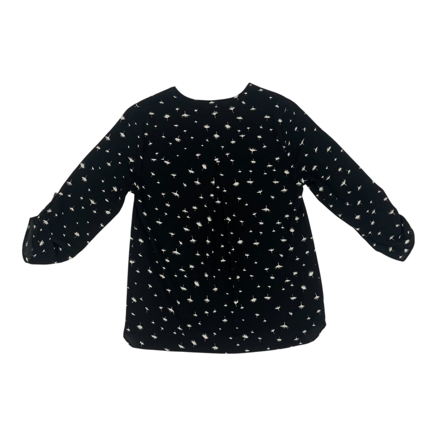BLOUSE 3/4 SLEEVE by DANIEL RAINN in BLACK & WHITE, Size:S