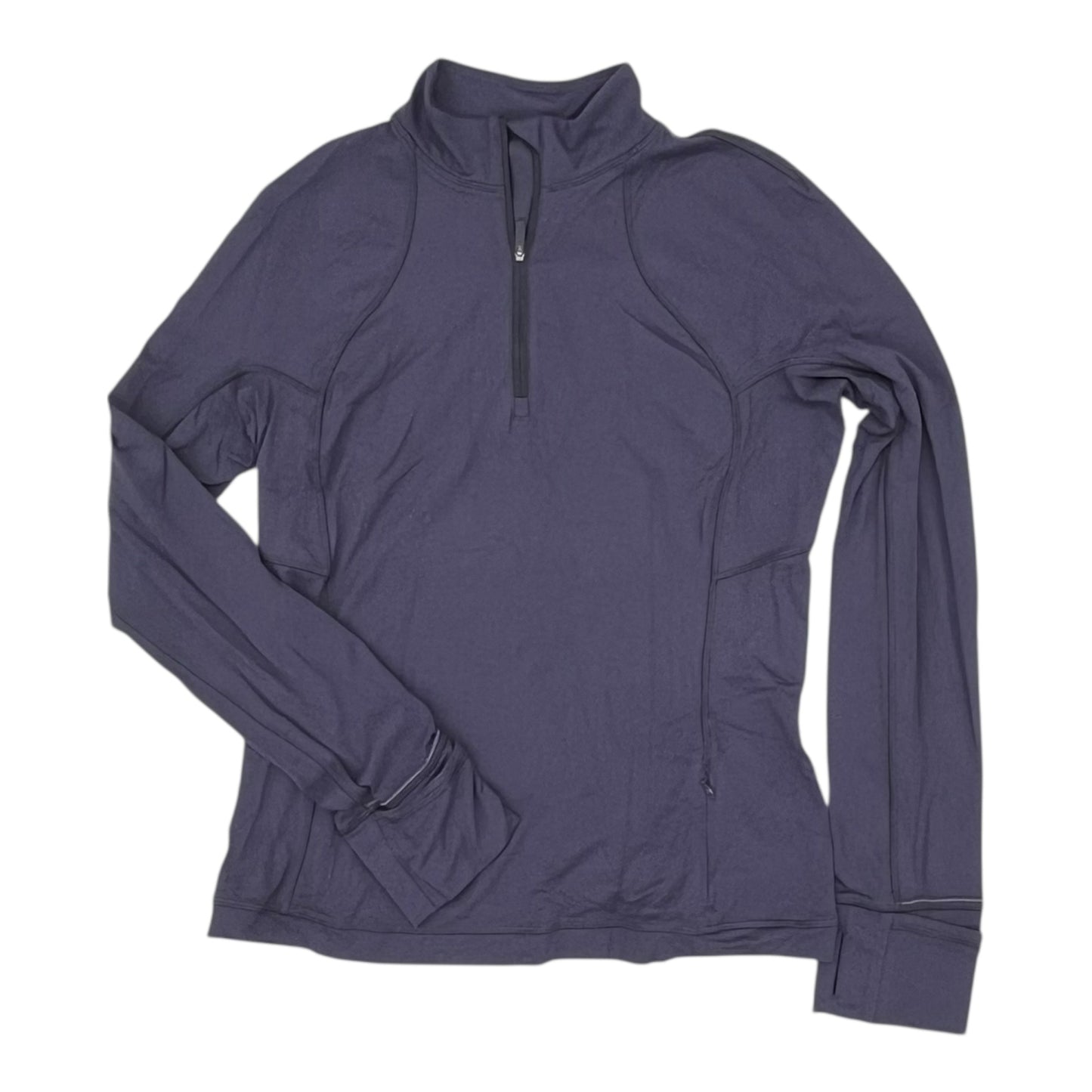 Athletic Top Ls Collar By Lululemon In Purple, Size:M