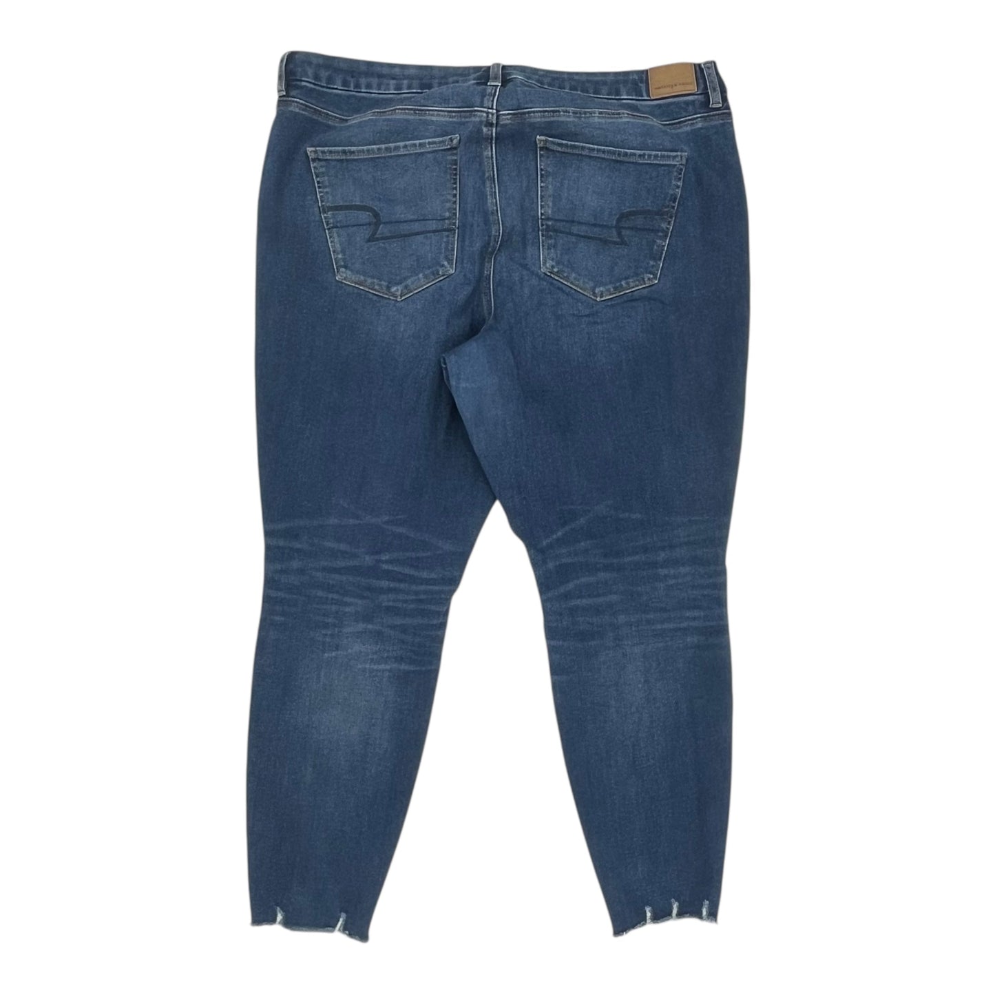 Jeans Skinny By American Eagle In Blue Denim, Size:20