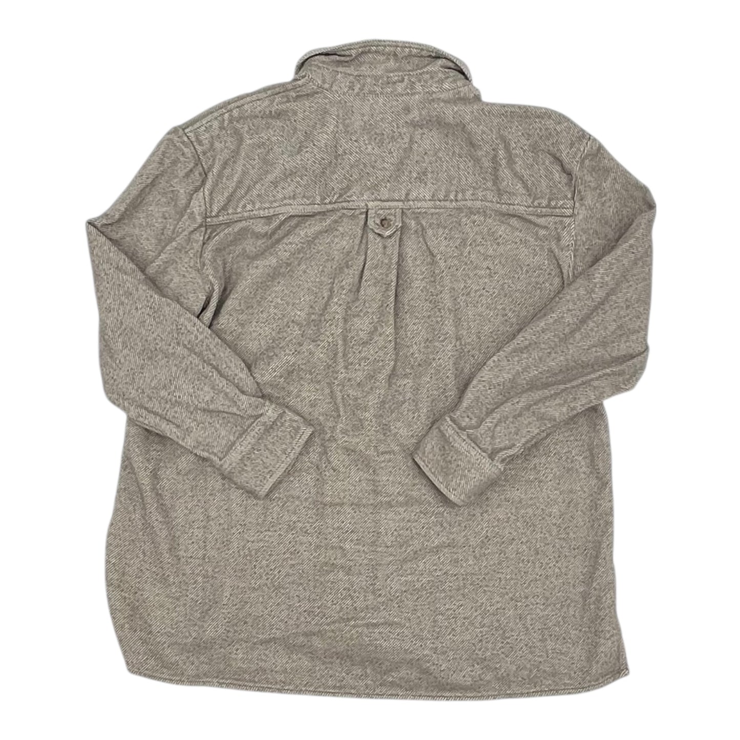 Jacket Shirt By Madewell In Tan, Size:L