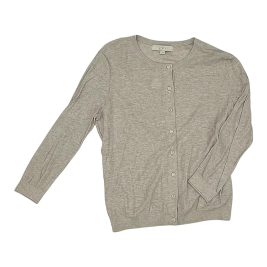 Cardigan By Loft In Tan, Size:M