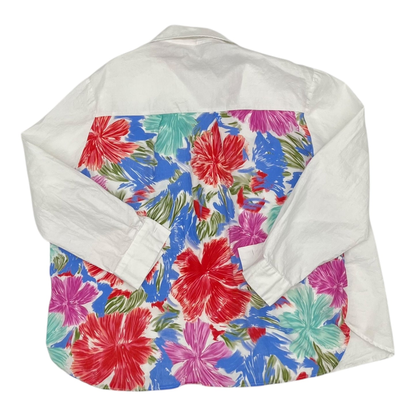 Top Ls By Trisha Tyler  In Floral Print, Size:1X