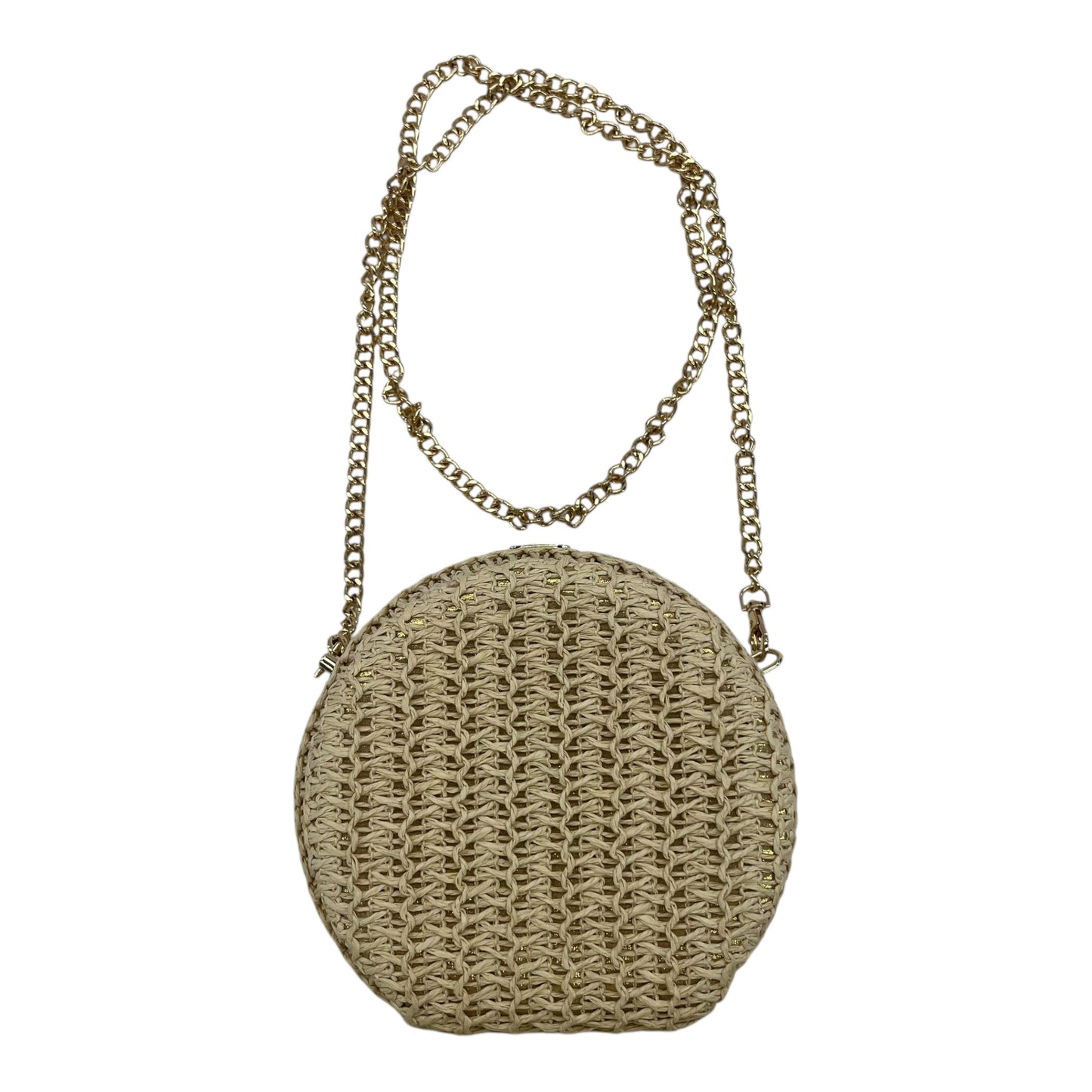 Crossbody By Clothes Mentor In Gold & Tan, Size:Small