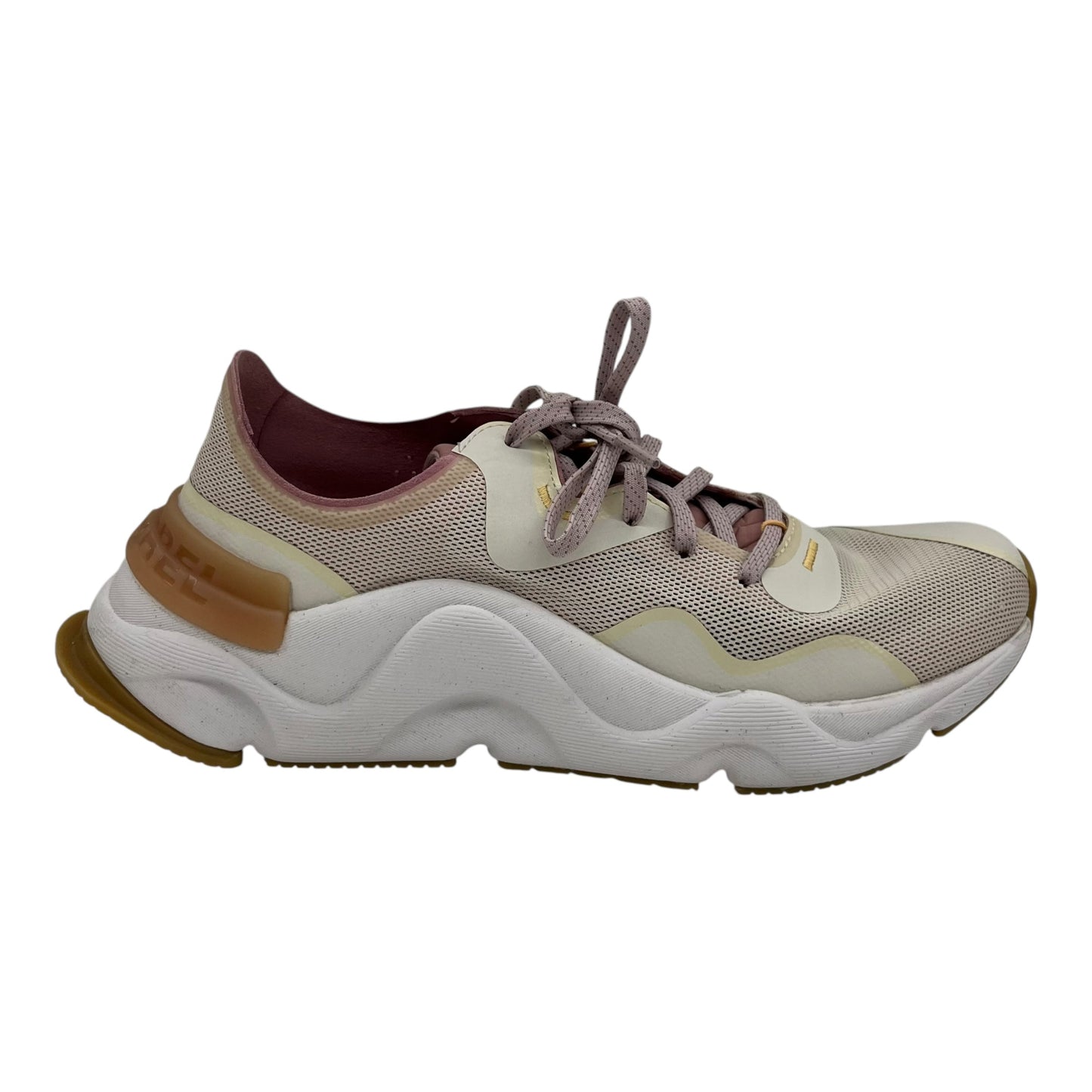 Shoes Sneakers By Sorel In Cream & Pink, Size:8.5