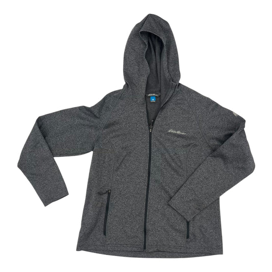 Athletic Jacket By Eddie Bauer In Grey, Size:Xl