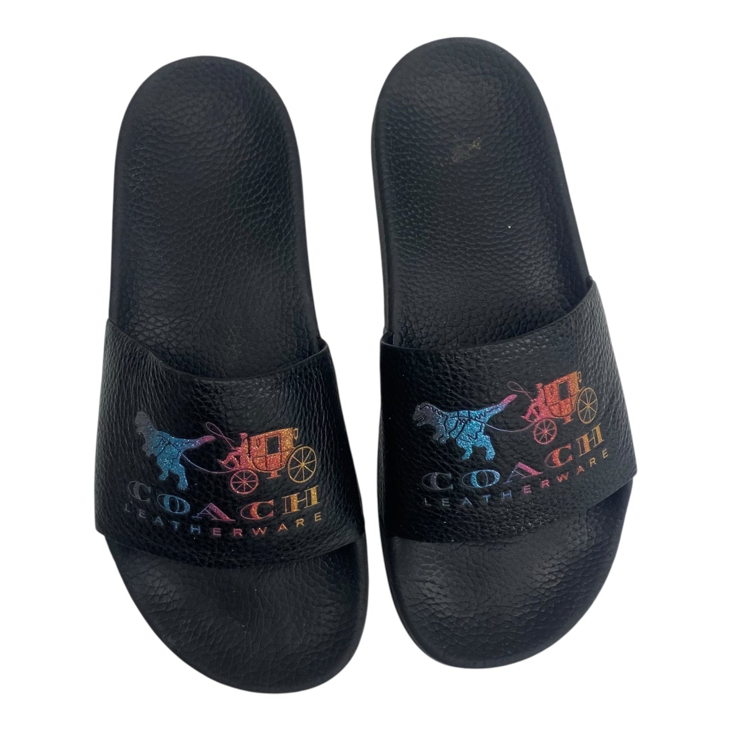 Sandals Designer By Coach In Black, Size:7