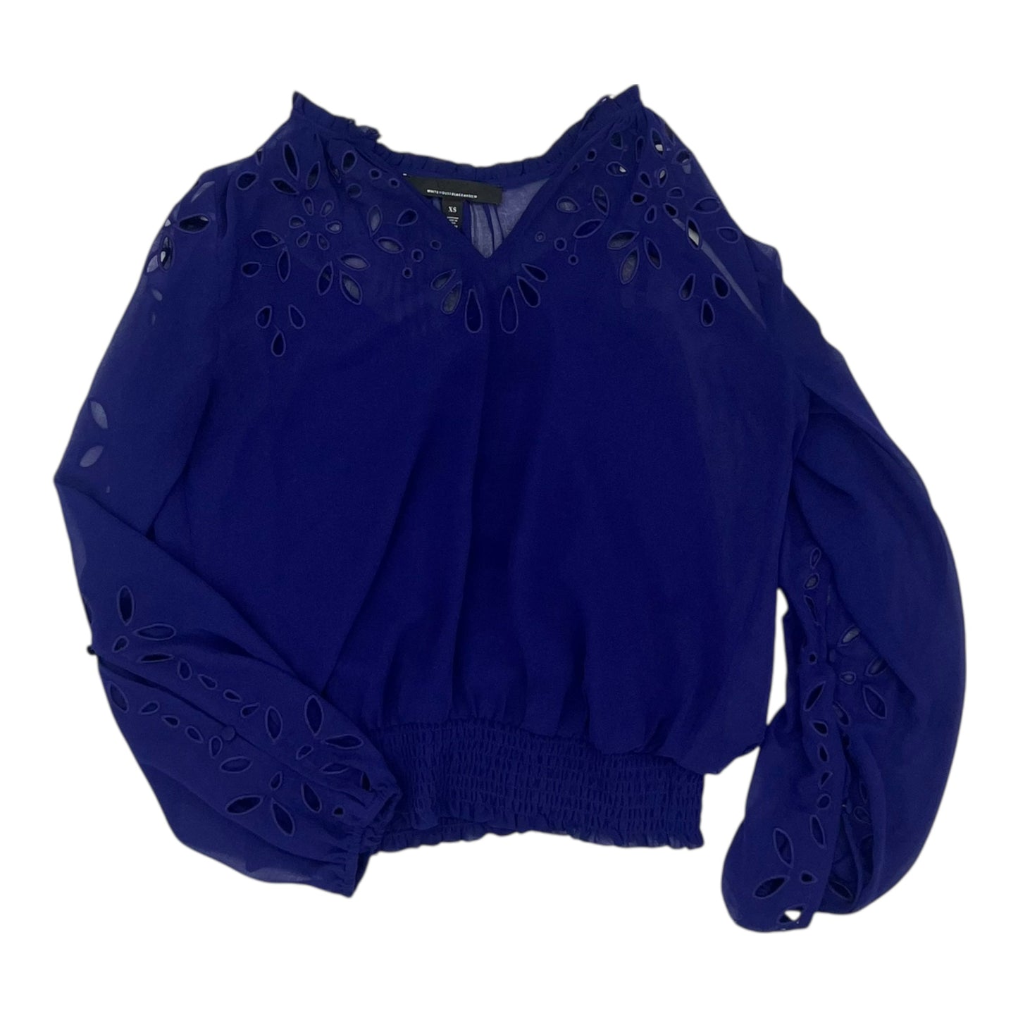 Blouse Ls By White House Black Market In Purple, Size:Xs