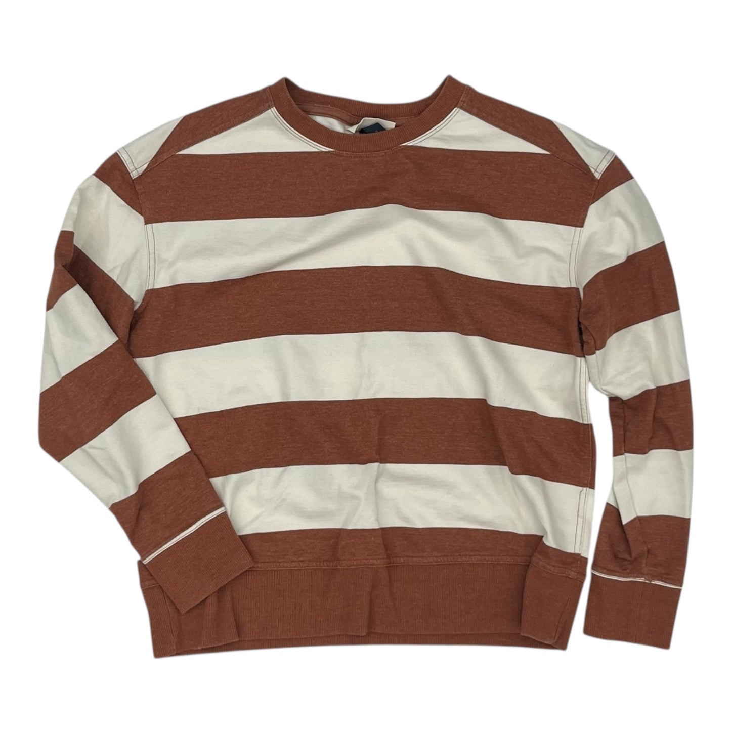 Sweatshirt Crewneck By Universal Thread In Brown & Cream, Size:S