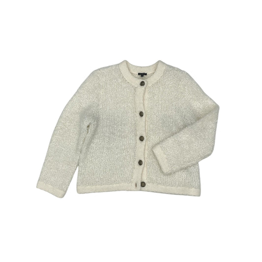 Sweater Cardigan By Talbots In Cream, Size:Lp