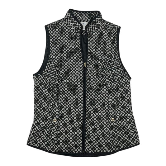 Vest Puffer & Quilted By Croft And Barrow In Black & White, Size:S
