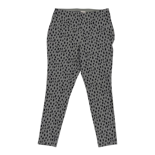 Pants Leggings By Chicos In Black & Grey, Size:M
