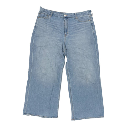 Jeans Wide Leg By American Eagle In Blue Denim, Size:20