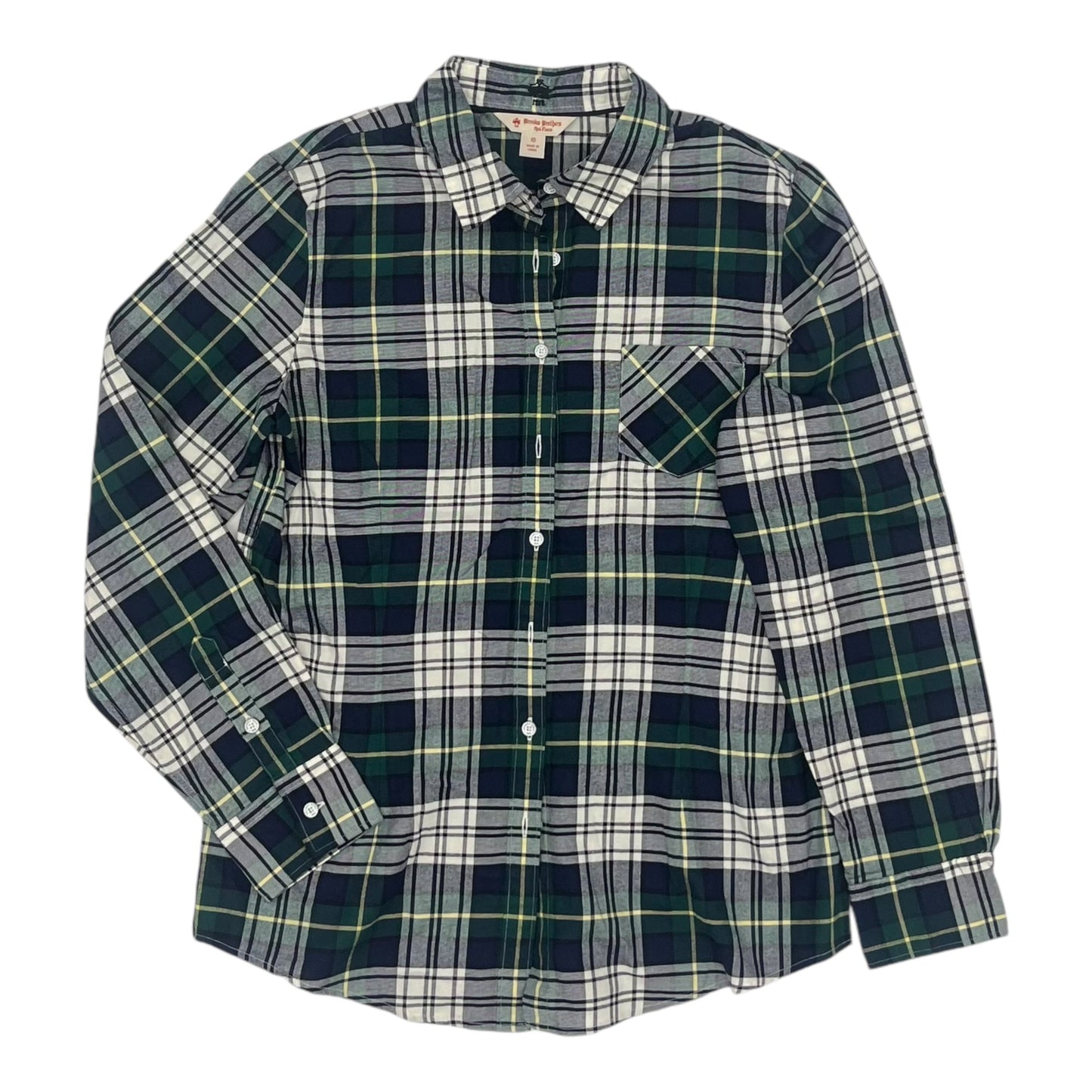 Top Ls By Brooks Brothers In Blue & Green, Size:M
