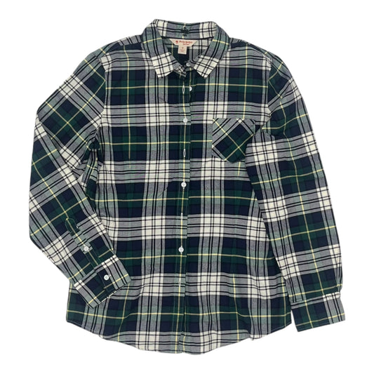 Top Ls By Brooks Brothers In Blue & Green, Size:M