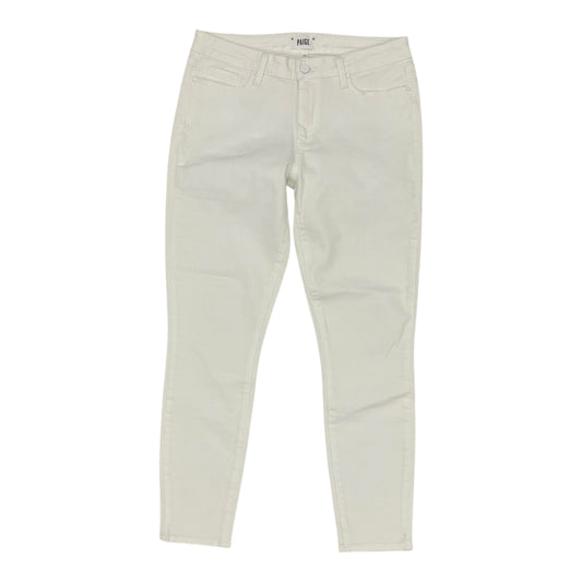 Jeans Skinny By Paige In White Denim, Size:10