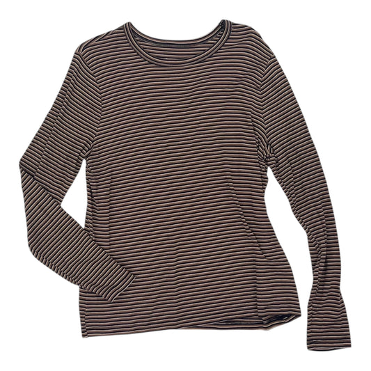 TOP LS BASIC by A NEW DAY in STRIPED PATTERN, Size:XL