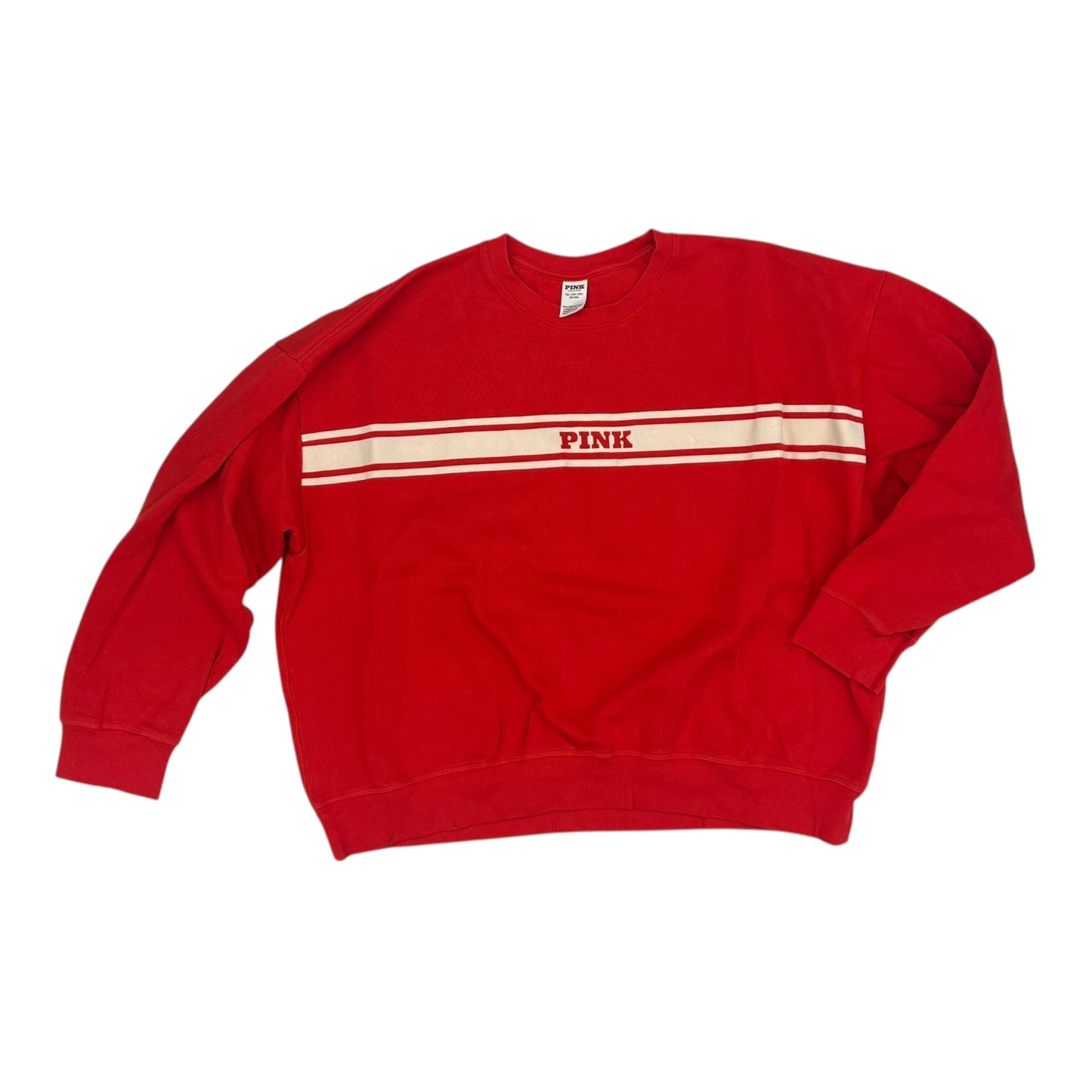 Sweatshirt Crewneck By Pink In Red, Size:Xxl
