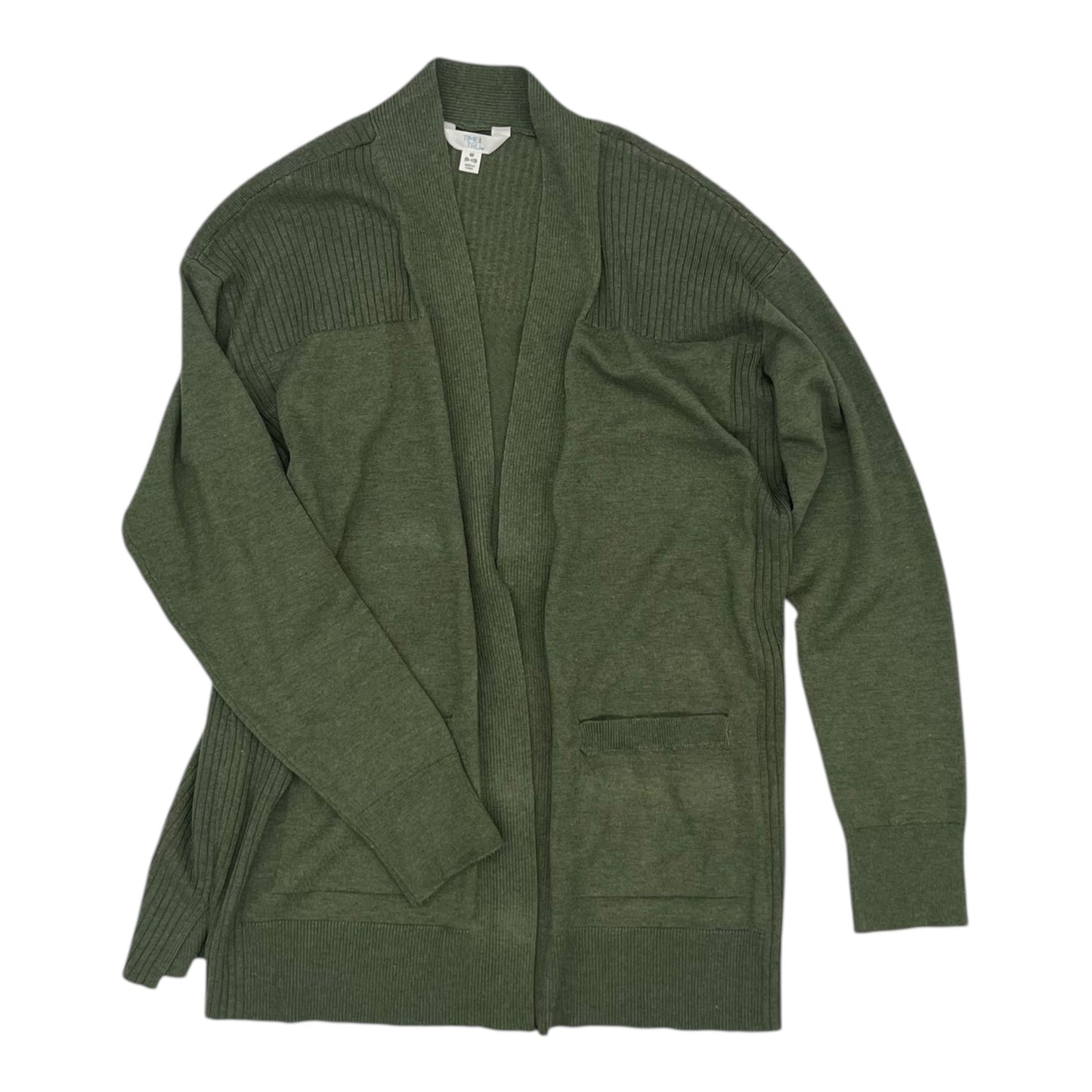 Cardigan By Time And Tru In Green, Size:M