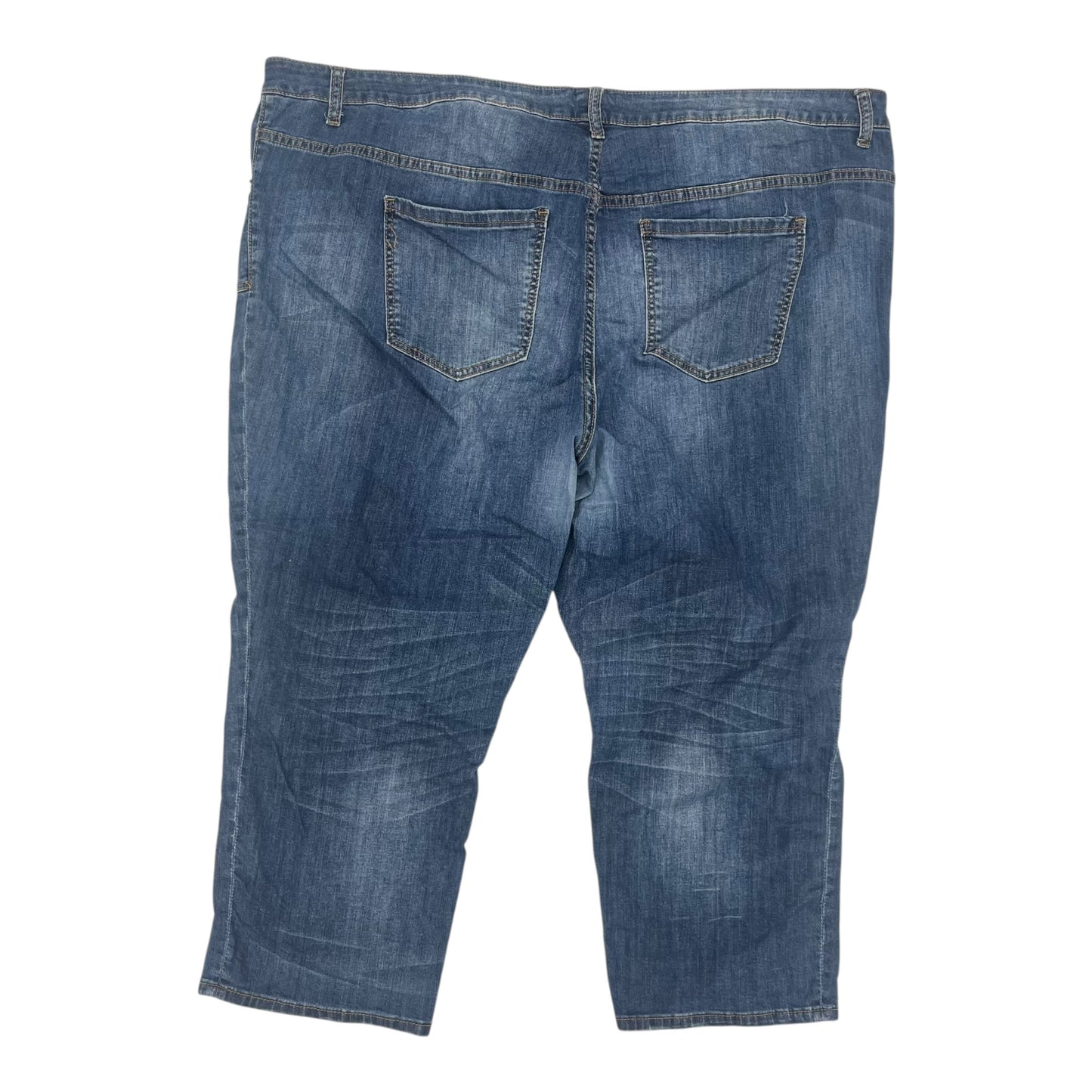 Jeans Cropped By Lane Bryant In Blue Denim, Size:28