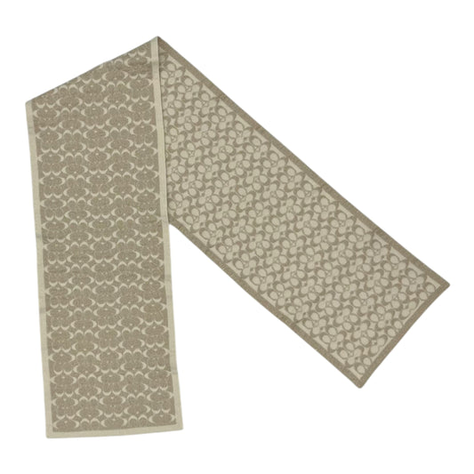 Scarf Designer By Coach In Tan